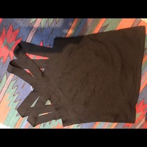 Oscar de la Renta dramatic strapping top- NWT